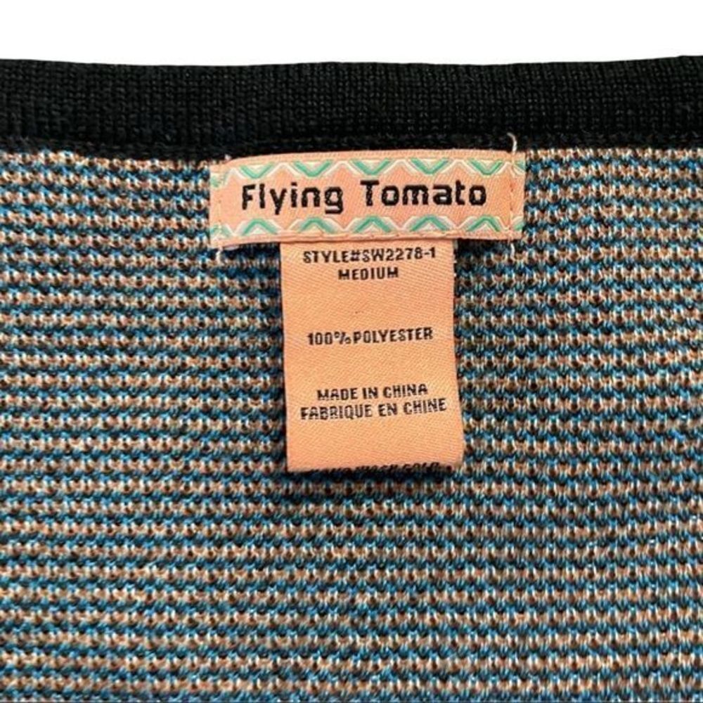 FLYING TOMATO Boho Tribal Aztec Scoop‎ Sweater Dress Size Medium - Picture 6 of 8